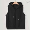 thumbnail image 3 of Women's Zipper Hoodie Sleeveless Slim Fit Hoodie Casual Lightweight Jacket, 3 of 9