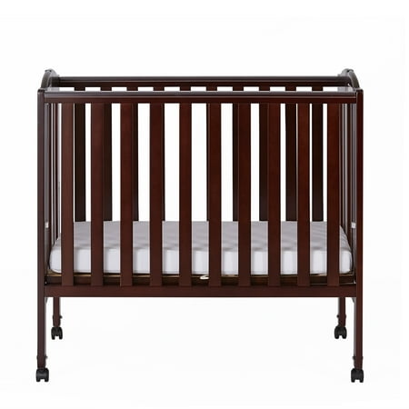 Dream On Me 2-in-1 Folding Portable Crib Espresso