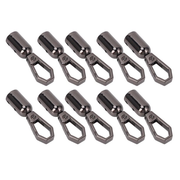 10 Conjuntos de Tapas de Extreme de Cordón 8 mm Con Tornillos, Broches de Garra de Extreme de la Cuerda y Cierres, Aleación de Zinc, Manualidadas de Cuer de Clips,