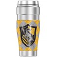 thumbnail image 2 of Título del producto: Harry Potter Hufflepuff Plaid Sigil, Termo THERMOS STAINLESS KING de acero inoxidable, vaso de viaje con aislamiento al vacío y doble pared, 16oz, 2 of 3
