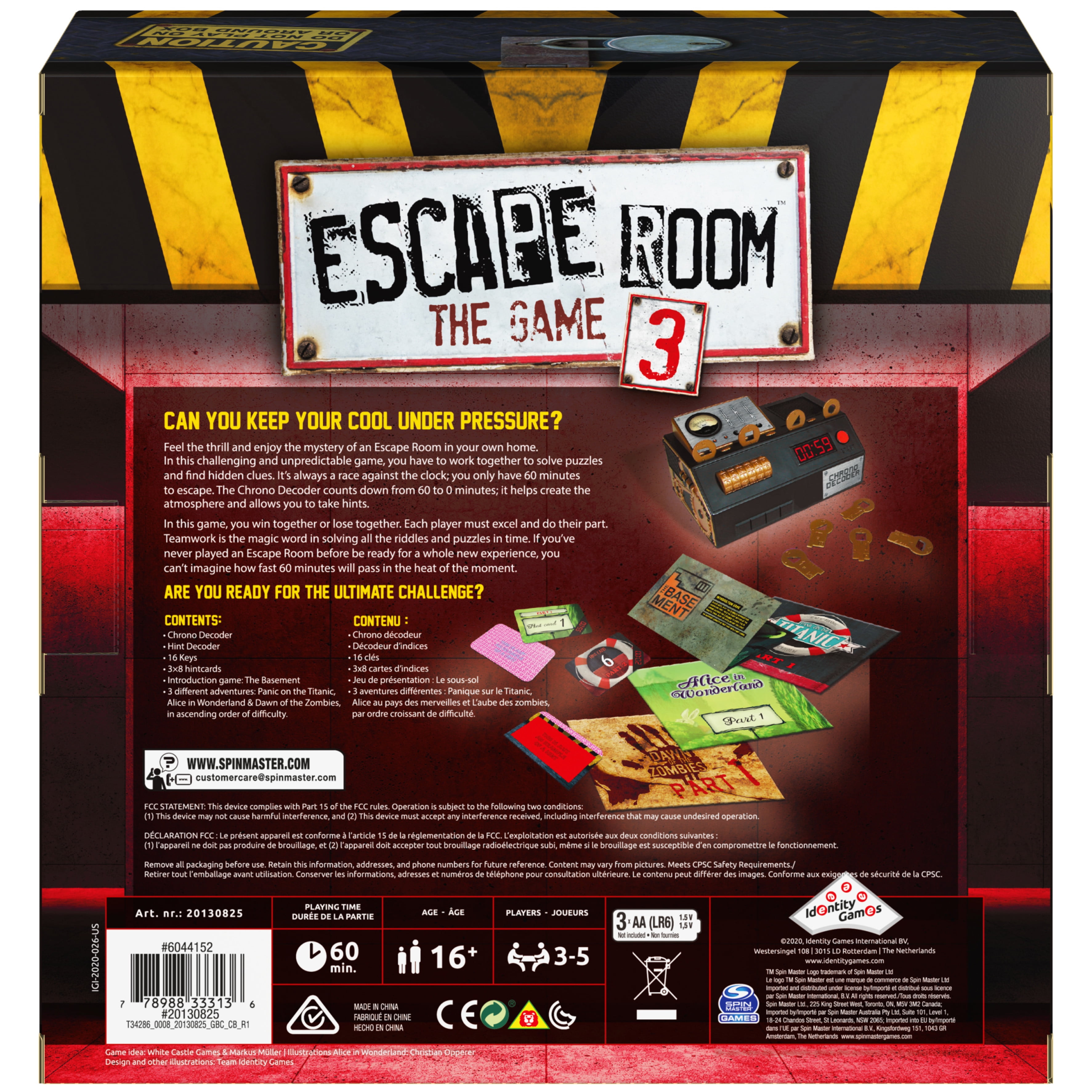  Spin Master Games - Escape Room The Game : Toys & Games