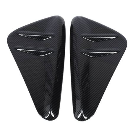 LAZIOEGR 2 Pcs Front Fog Lamps Bezel Cover Trim Carbon Fiber Style ABS Fog Light Covers for Yaris Cross XP210 2023-2024
