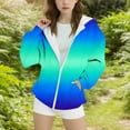 thumbnail image 2 of DxhmoneyHX Hoodies for Girls Fashion ​Printed Athletic Zip up Jacket Fall Winter Long Sleeve Casual&nbsp;Outerwear Going Out Tops with&nbsp;Pockets Size 4-5Years, 2 of 5