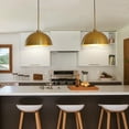 thumbnail image 3 of Pendant Lights Kitchen Island, 2-Pack 41.3in Dome Industrial Vintage Hanging for Dining Room Restaurant Cafe Entryway Gold, 3 of 9