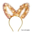 thumbnail image 6 of LED Light Up Headband with Flashing Rabbit Ears Novelty Holiday Party Headwear for Women and Girls, 6 of 7