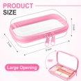 thumbnail image 2 of Funda rígida transparente con cierre, bolsa de plástico, bolsa de maquillaje transparente, 2 of 7
