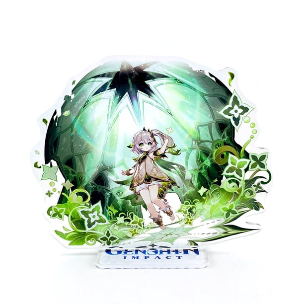 Genshin Impact Sumeru personajes Cyno Nilou Nahida Layla figura acrílica con soporte modelo topper anime Gao Jinjia LED