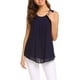thumbnail image 3 of Mujeres sin mangas tubo superior sin tirantes blusa plisada túnica tanques Tops Sailing  Electrónica, 3 of 6