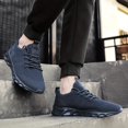 thumbnail image 3 of Lightweight Men's Sport Sneakers - EVA Cushioned Sole, Breathable Fabric Upper, Sleek Design for Spring/Summer, 3 of 5