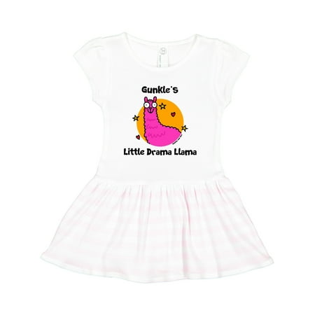 

Inktastic Gunkle s Little Drama Llama Gift Toddler Girl Dress