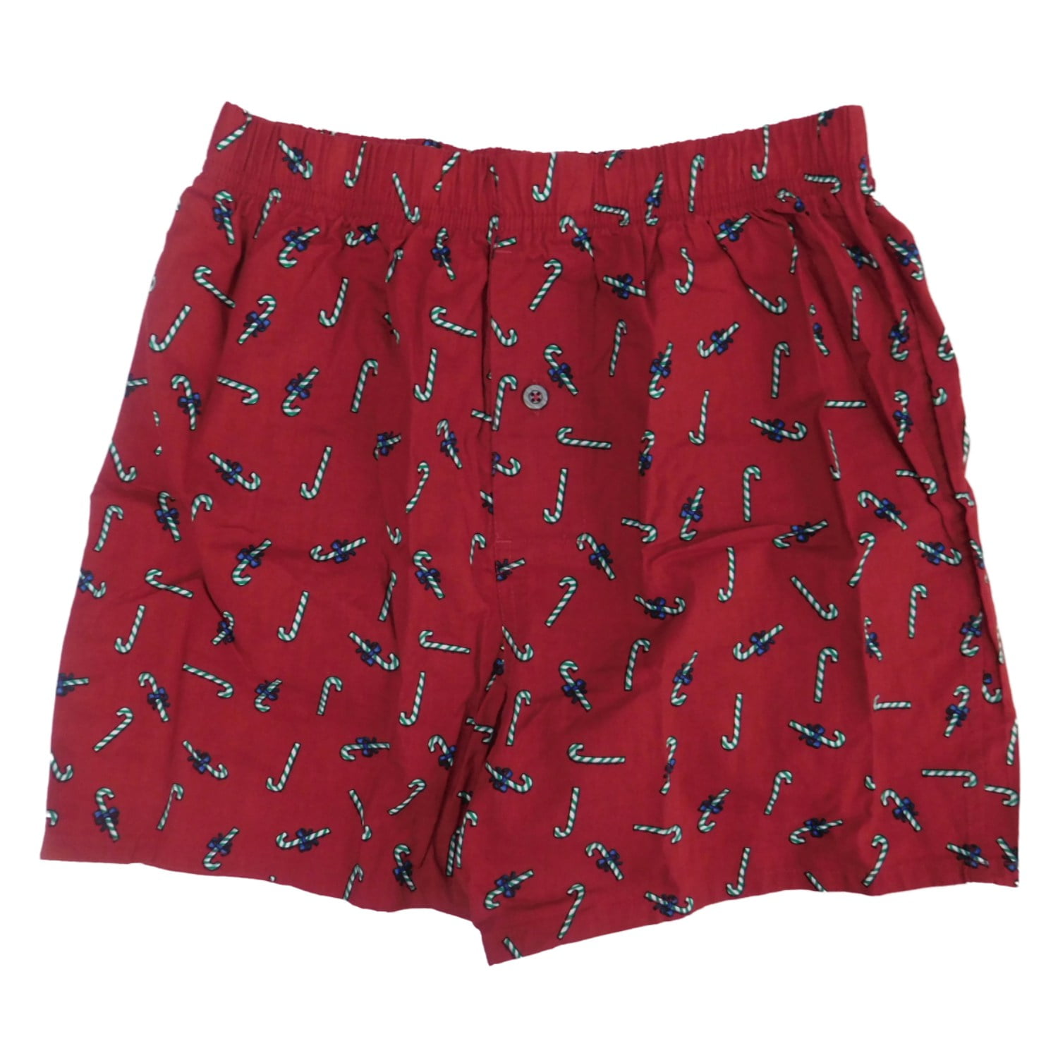 Merona Mens Red Candy Cane Christmas Holiday Woven Boxer Shorts