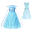 thumbnail image 1 of Anime Disney Frozen 2 Elsa disfraz niñas carnaval graduación Cosplay Snow Queen niños ropa Vestidos Bluey elegante vestidos 2T Gao Jinjia LED, 1 of 2