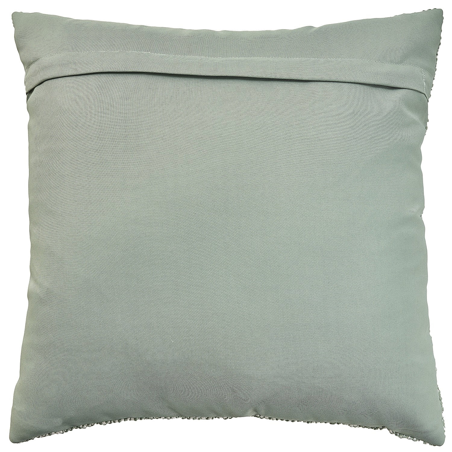 Mina Victory Woven Basketweave Indoor Outdoor Throw Pillow 18" x 18" Aqua