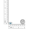 thumbnail image 2 of 2.90 Ct Round Swiss Blue Topaz 925 Sterling Silver 3-Stone Ring, 2 of 5
