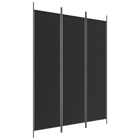 vidaXL 3枚パネル 間仕切り アントラシート 150x200cm ファブリック家具 間仕切り 代引不可