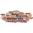 thumbnail image 2 of Motocross Word Cloud Concept Wall Mural Decal Sticker, Wallmonkeys Peel & Stick Vinyl Graphic (24 in W x 9 in H), 2 of 4
