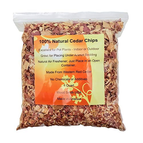 100 Natural Cedar Shavings Mulch Great for Outdoors or Indoor Potted Plants Dog Bedding
