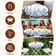 thumbnail image 7 of Spring Blue Eucalyptus Round Tablecloth, Fitted Table Cover with Elastic for 36"-44" Round Tables, Botanical Green Leaf Country Table Cloth Outdoor Indoor Dinning Party Waterproof Tablecloths, 7 of 7