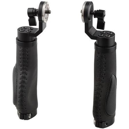 UPC: 0619125204417 | ARRI-Style Leather Rosette Handle Grip Black 2-Pack