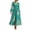 Green, variant on Boho Floral A-Line Dress for Women Long Sleeve Flowy Midi Casual Elegant Fall Dresses Light Blue,XXXL