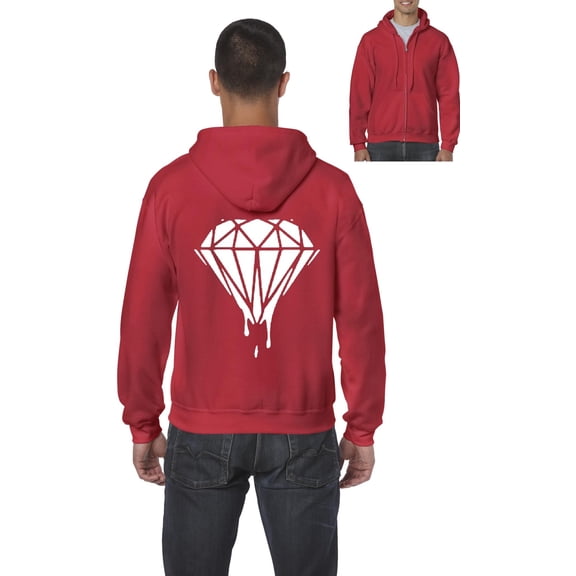 Artix - Men's Sweatshirt Full-Zip Pullover - Diamond