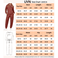thumbnail image 4 of UVN Two Piece Outfits for Women Long Sleeve Hoodies Tops And Pants Pajamas Sets Casual Fall Winter Lounge Set with Pockets, 4 of 9