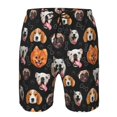 thumbnail image 3 of Wukai Different Breeds Of Dogs Print Beach Trunks with Compression Liner Swimsuit Quick Dry Beach Sports Shorts with Pocket-Medium, 3 of 6