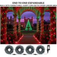 thumbnail image 3 of Tcamp 105FT 300 LED Green and Red Christmas Tree Lights Outdoor Indoor String Lights End to End Plug, 8 Modes Christmas String Lights Waterproof UL Certified Fairy Lights for Christmas Wedding, 3 of 7