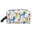 thumbnail image 2 of Uemuo Poodle Dog Pattern Portable Toiletry Bags with Handle, Waterproof travel Make up Bags for Women, Large Capacity Travel Cosmetic Bags, 2 of 9