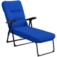 thumbnail image 1 of Outsunny Outdoor Lounge Chair w/ Cushion, Foldable Reclining Patio Chair, 1 of 10