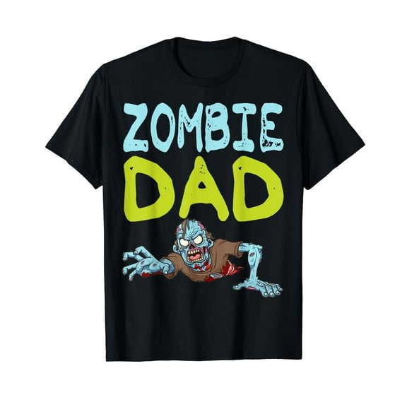 Zombie Dad Shirt Funny Halloween Dad Gift Idea Black T-Shirt Gift Top