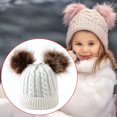 thumbnail image 2 of TAIAOJING Beanie Hats for Women Men Cotton Lined Boys Girls Hat Cap Hat Knitted Kids Pom Winter Toddler Hat Baby Hats, 2 of 6
