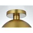 thumbnail image 4 of Living District Eclipse 10" Flush Mount Frosted White Shade In Satin Gold, 4 of 9