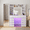 White, variant on White Vanity Desk with Full Length LED Mirror, 3-Color Light, 11 Drawers & 10 Shelves, Charging Station, Dressing Table for Women Bedroom