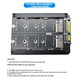 thumbnail image 3 of M.2 to SATA Adapter Card, Dual Port M.2 NGFF SSD to SATA Interface Converter, for 2230-2280 M2 SSD Sizes, 3 of 5