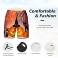 thumbnail image 3 of Naloa Halloween Print Men Swim Trunks with Compression Liner ,Board Shorts,Men's Swim Shorts with Drawstring and Elastic Waistband-X-Large, 3 of 6