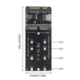 thumbnail image 3 of Tarjeta Expansión SATA A M2 22 Pines Adaptadores M.2 Duraderos para Placa Base PC, 3 of 9