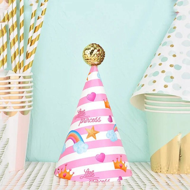Sombreros de fiesta de feliz cumpleaños para niños y niñas, gorros hechos a mano con bonitos astronautas, monstruos, animales, decoración para Baby Shower