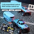 thumbnail image 3 of Mini Camión Monstruo Teledirigido, Escala 1:64, Todoterreno, Coche de Escalada, Control Remoto de 2,4 GHz, Juguete para Niños, Regalo, Naranja., 3 of 8