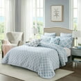 thumbnail image 3 of Home Soft Things 7 Piece Printed Microfiber Quilts Bedspread Set - Monroe - King (102" x 90"), 3 of 8