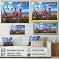 thumbnail image 4 of Designart "Cornflowers landscape IV" Floral Floater Framed Wall Art Living Room, 4 of 7
