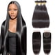 thumbnail image 1 of Mechones de pelo con cierre Wowqueen Beauty, 10 A, lisos, 24 cm, 26 cm, 28 cm, 1 of 6