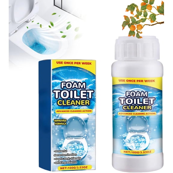 2026 New Foam Toilet Cleaner, Powerful Toilet Bowl Cleaner, Advanced Bathroom Cleaner for Home, Powerful Instant Bowl Cleaners for Toilets Squatting Pans (1)