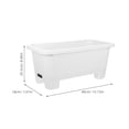 thumbnail image 2 of HONMEET Breathable Root System Balcony Vegetable Planter Self Watering PP 1Pack, 2 of 8