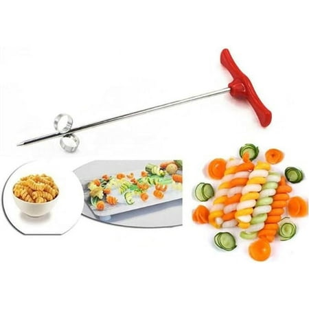 

Fruits & Vegetables Spiral Twist Knife Stainless Steel Spiral Twist Knife Twist Shredder Ideal for Healthy Snacks Chips Parties