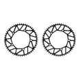 thumbnail image 3 of Youkk Alloy Crank set - Durable Precise Fit Smooth Operation - Guaranteed Compatibility Bicycles Crank 52T black 2Set, 3 of 6
