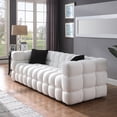 thumbnail image 3 of Llinc Store Marshmallow Sofa 3 Seater Couches for Living Room Body Structure for USA People Boucle Sofa White 84.3" Length ,35.83" Deepth, 3 of 5