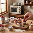 thumbnail image 4 of Individual Flan Molds 10 Pieces Mini Egg Tart Cupcake Pudding Baking Pans Nonstick 2.6 Inch, 4 of 6