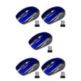 thumbnail image 3 of jesticaly Computer 2.4Ghz Wireless Optical Mouse Quick Speed Low Latency 6 Buttons Plastic Gaming Mice Desktop PC Portable Blue 5Set, 3 of 6