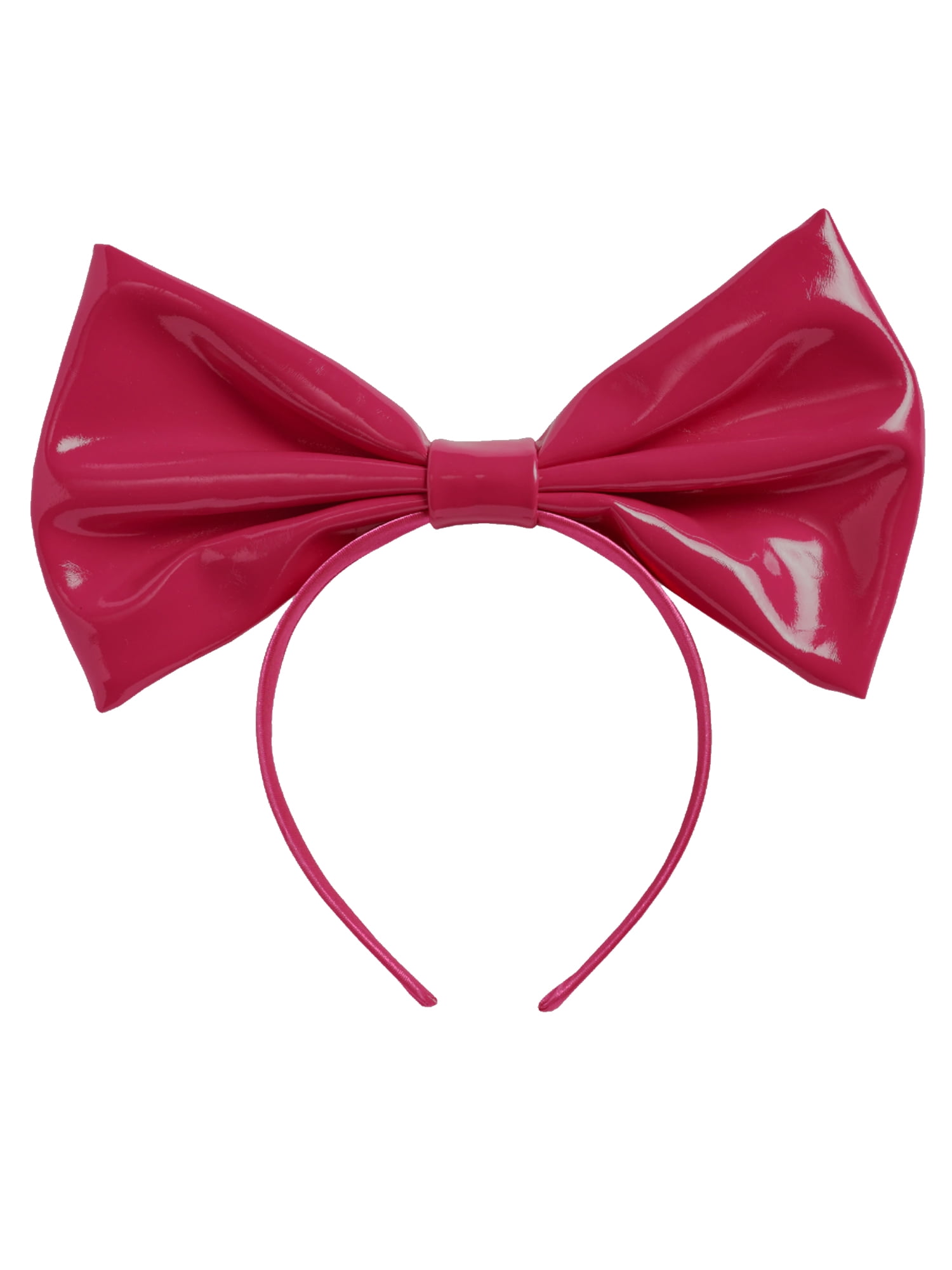 large pink bow headband